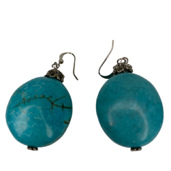 HDNY Henry Designs Faux Turquoise Necklace Earring - Picture 4 of 16